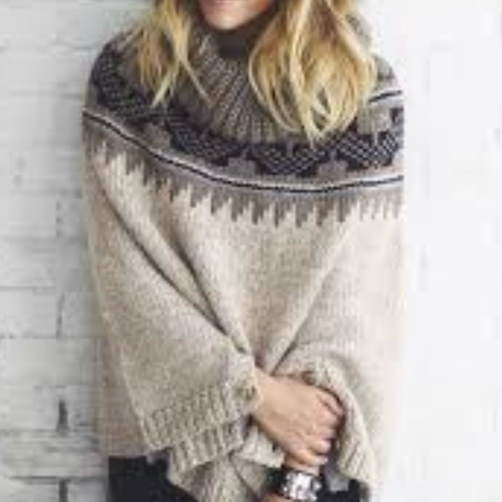 🧸 AEO | LIKE NEW • Tribal Sweater Poncho